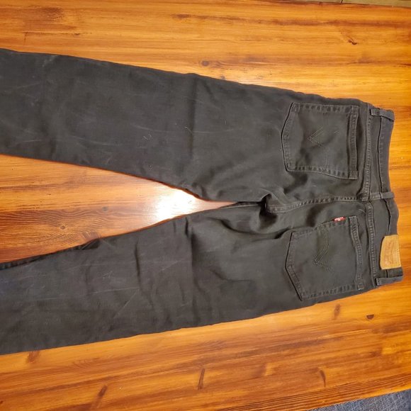 Levi's Black Denim Jeans - Size 27 - Picture 2 of 3